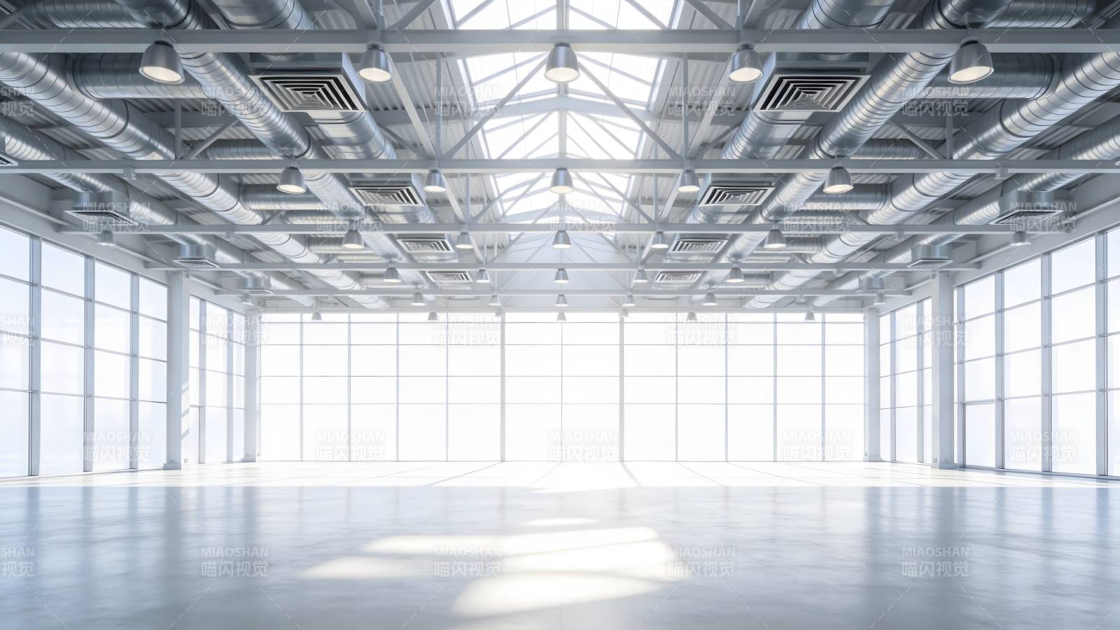 现代空旷展厅图片