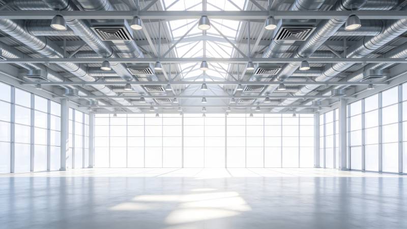 现代空旷展厅图片