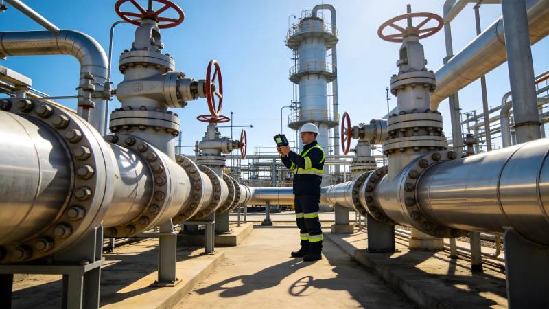 工业管道检修现场图片