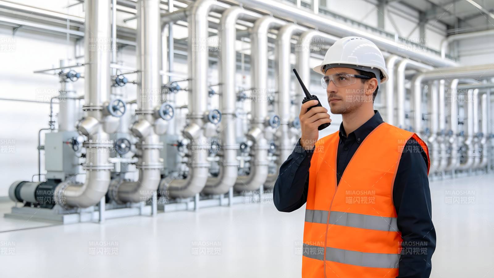 工厂工人对讲沟通图片