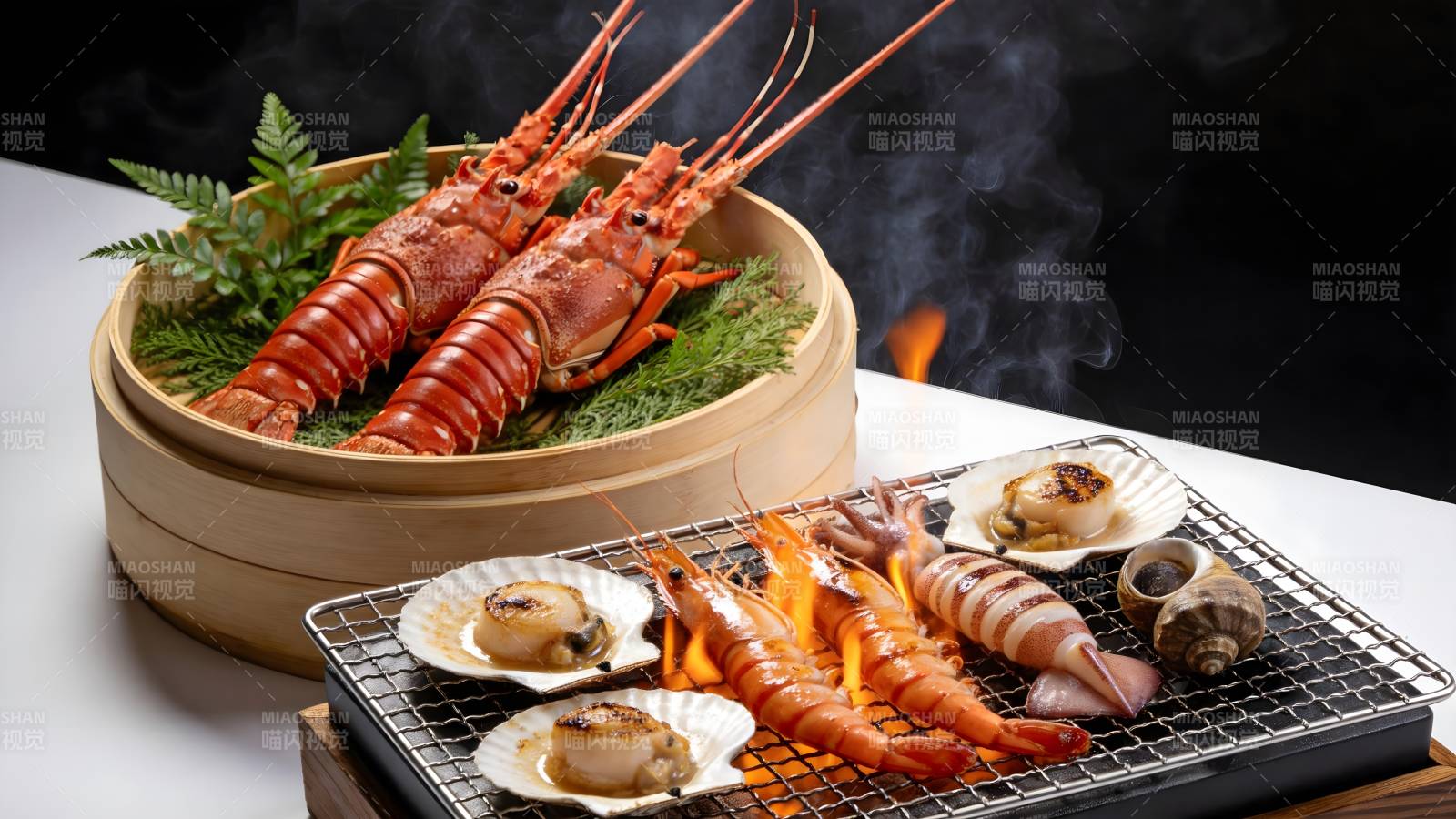 海鲜烧烤盛宴图片