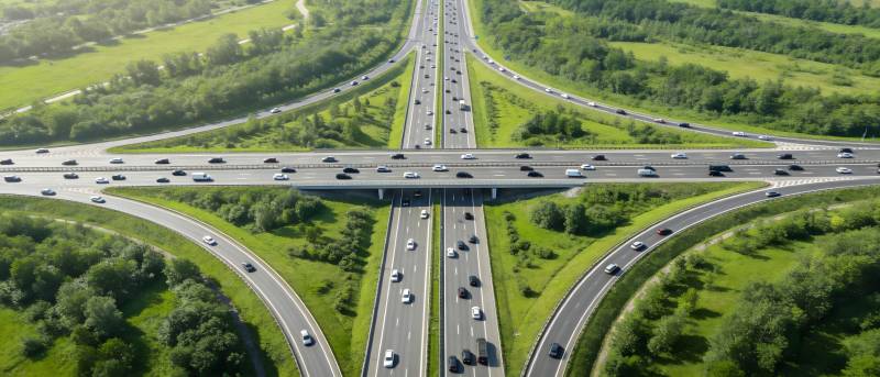 立体交通枢纽图片