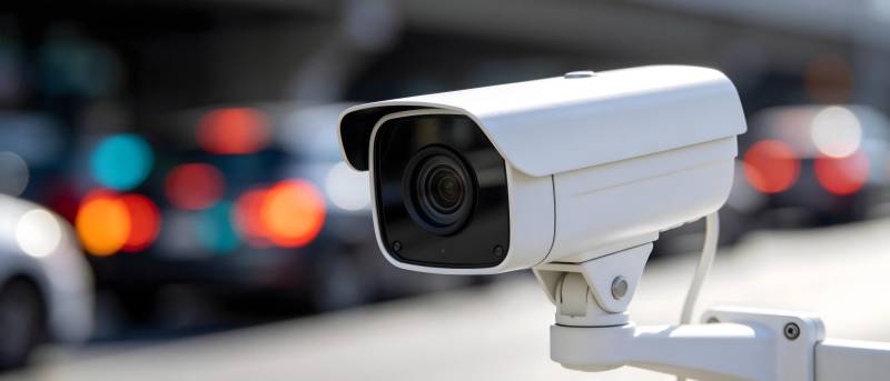 监控摄像头特写图片