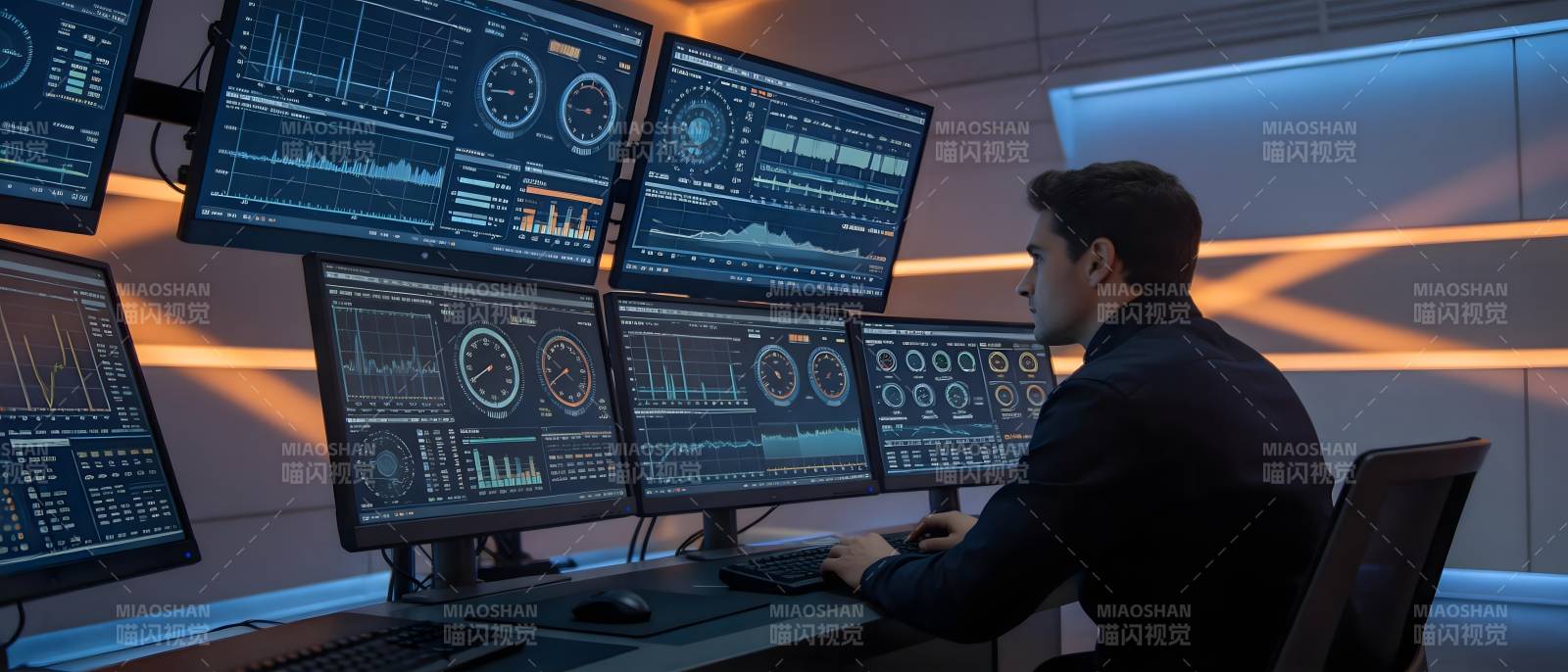 监控中心操作员图片