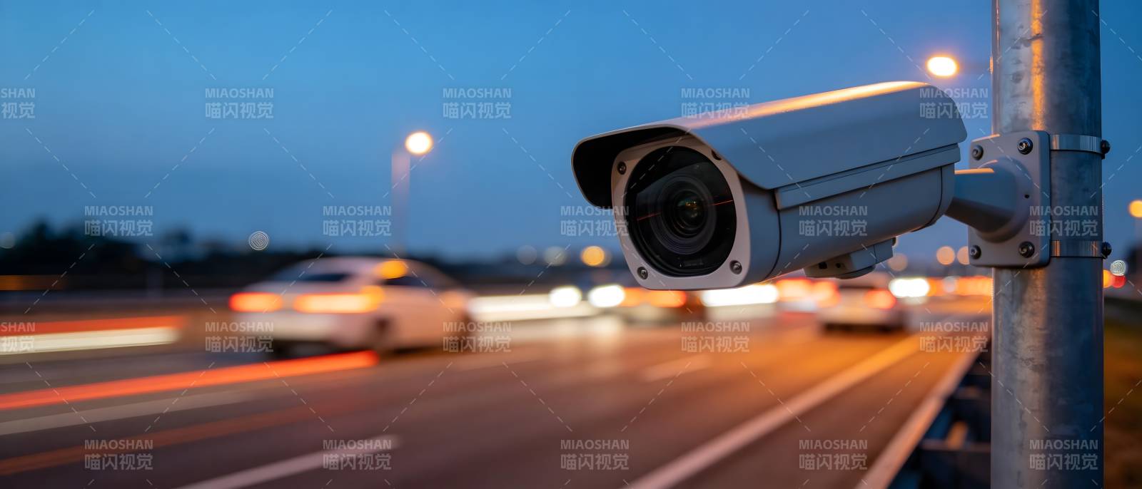 夜路监控摄像机图片