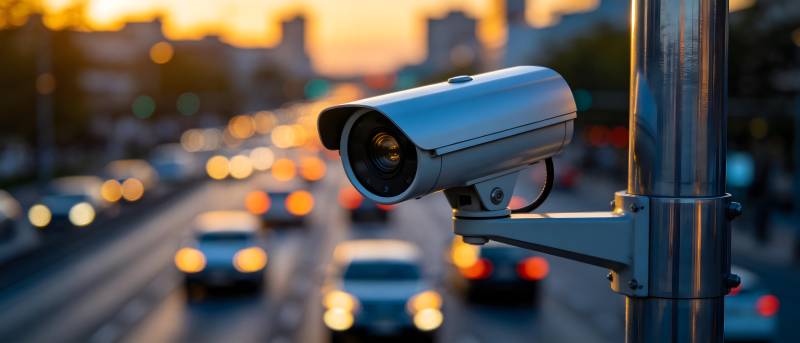 城市监控摄像头图片