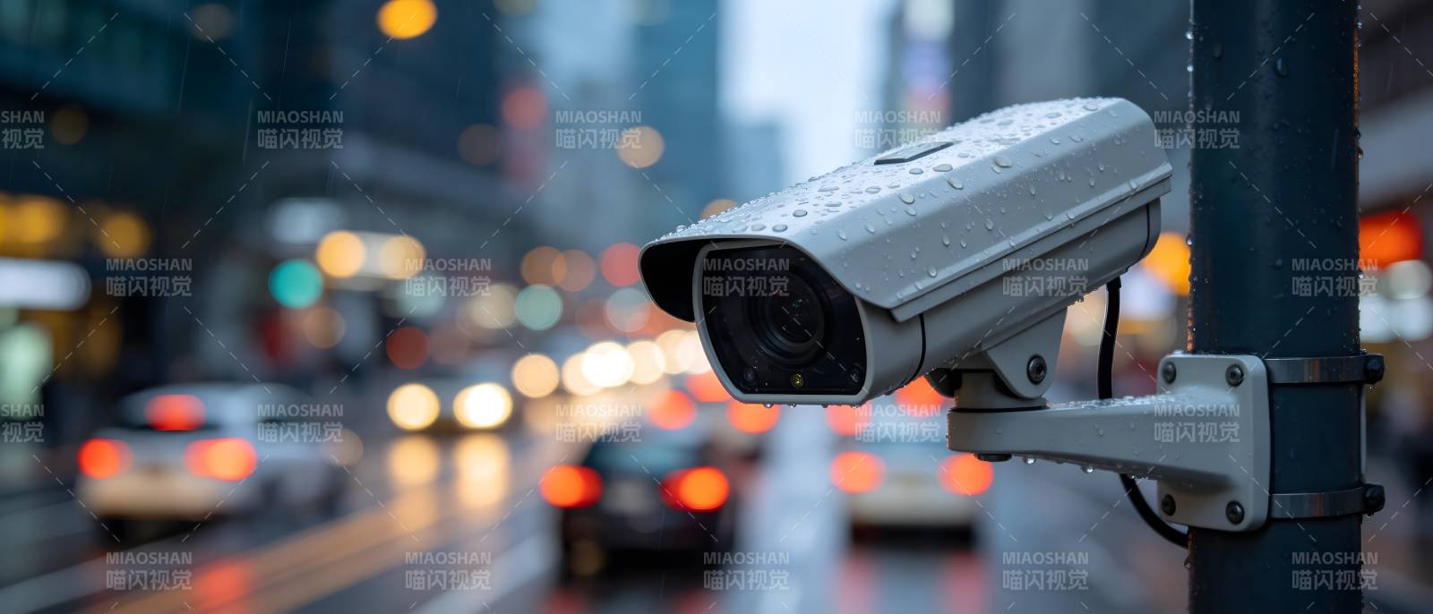 城市街头监控摄像头图片