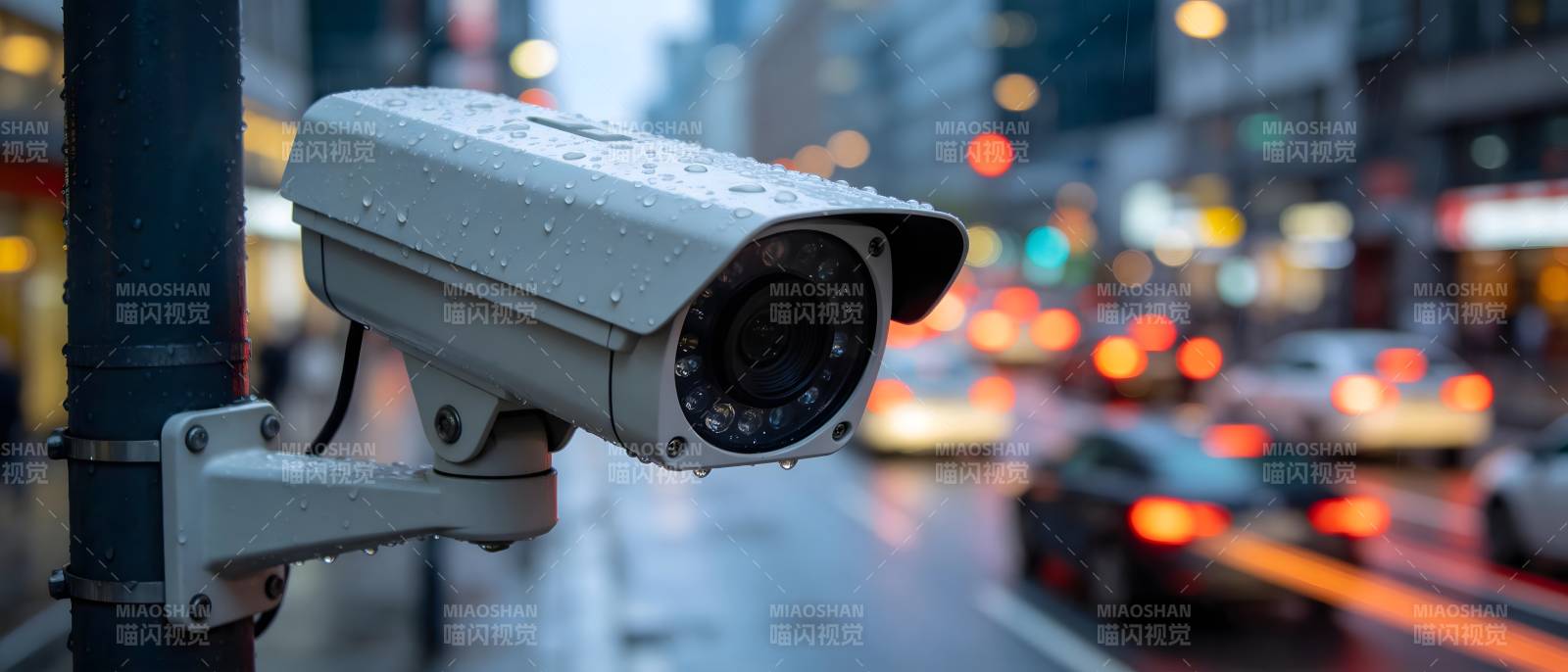 城市街头监控镜头图片
