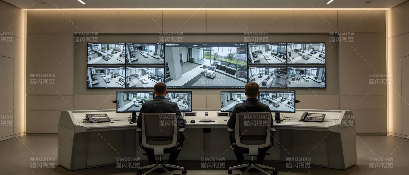 监控中心工作场景图片