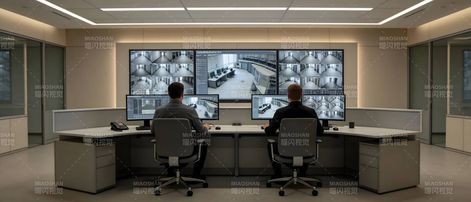 监控中心工作场景图片
