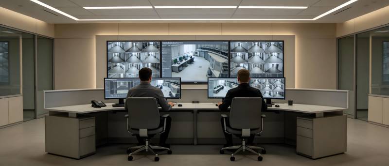 监控中心工作场景图片
