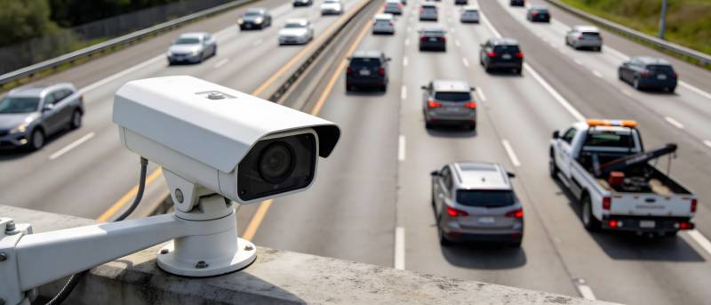 高速公路监控摄像头图片