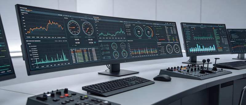 监控中心操作台图片