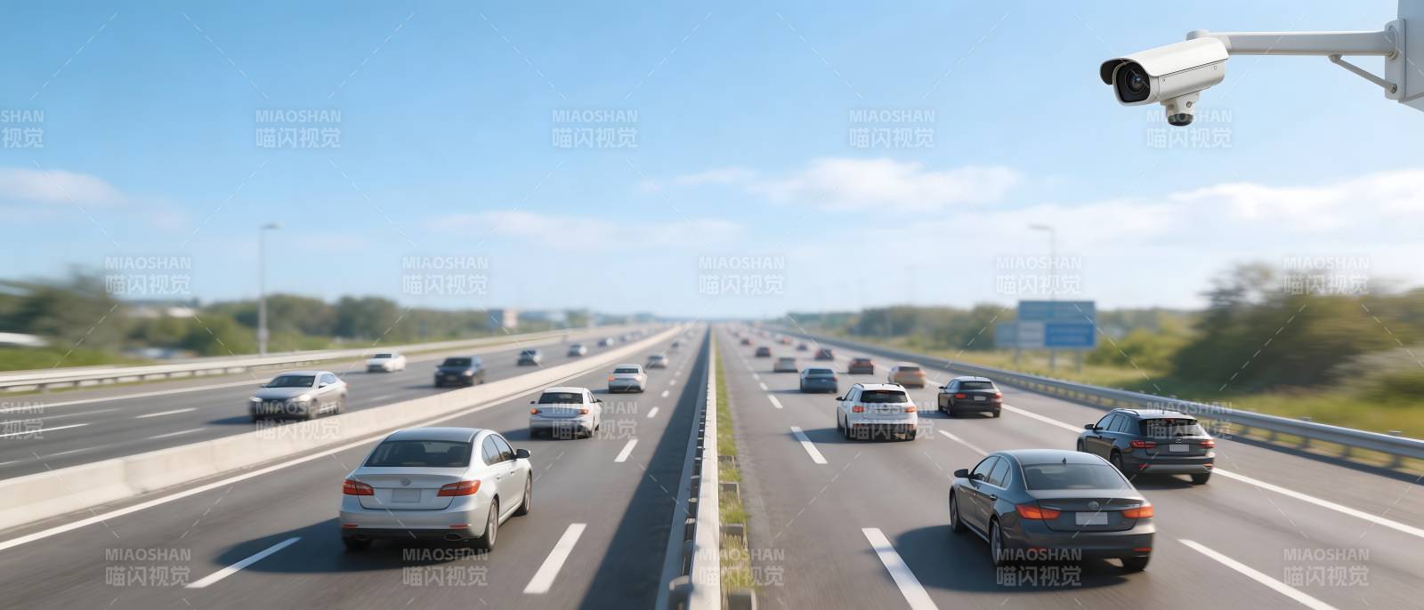 高速公路上的监控图片