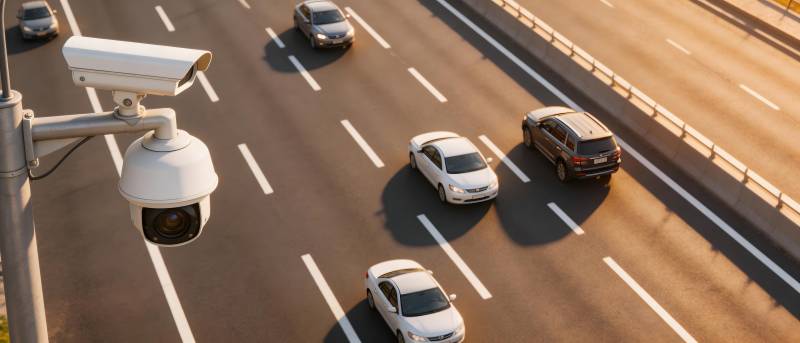 高速公路监控视角图片