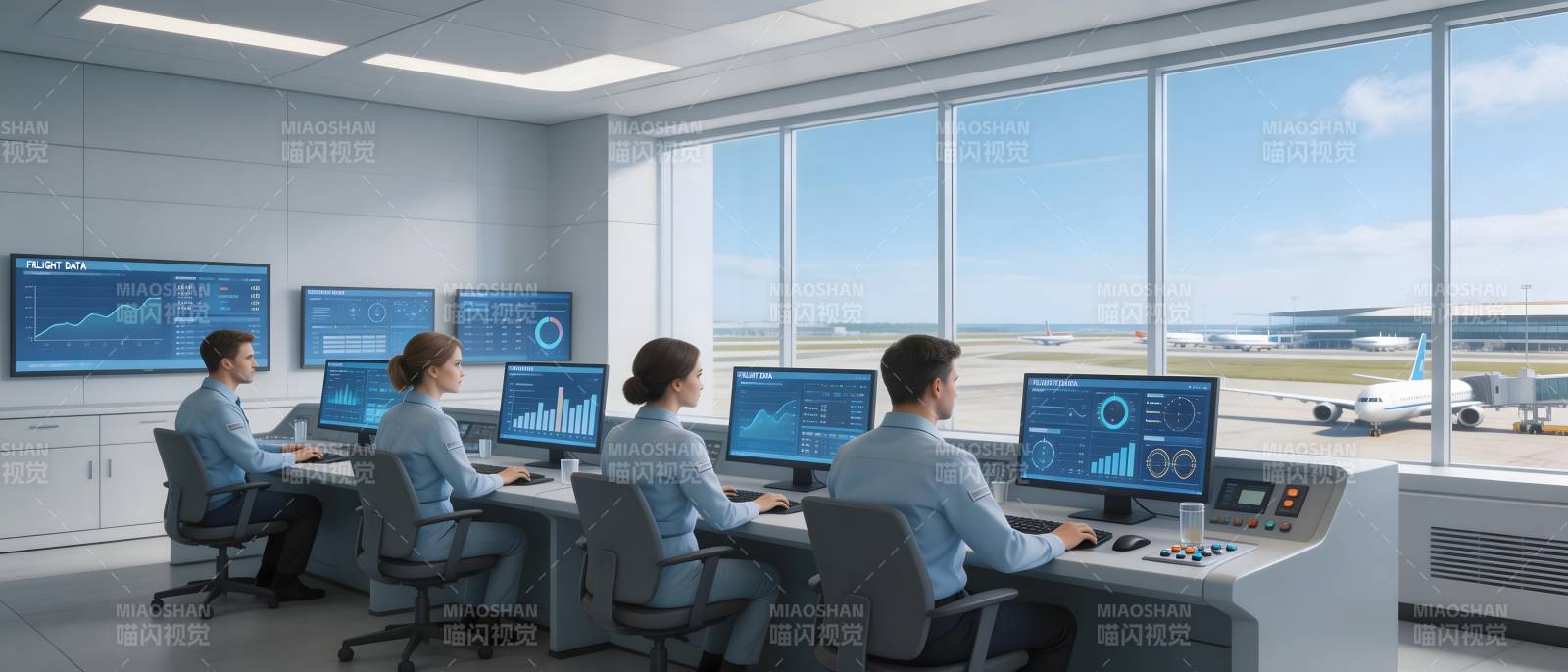 机场监控中心图片