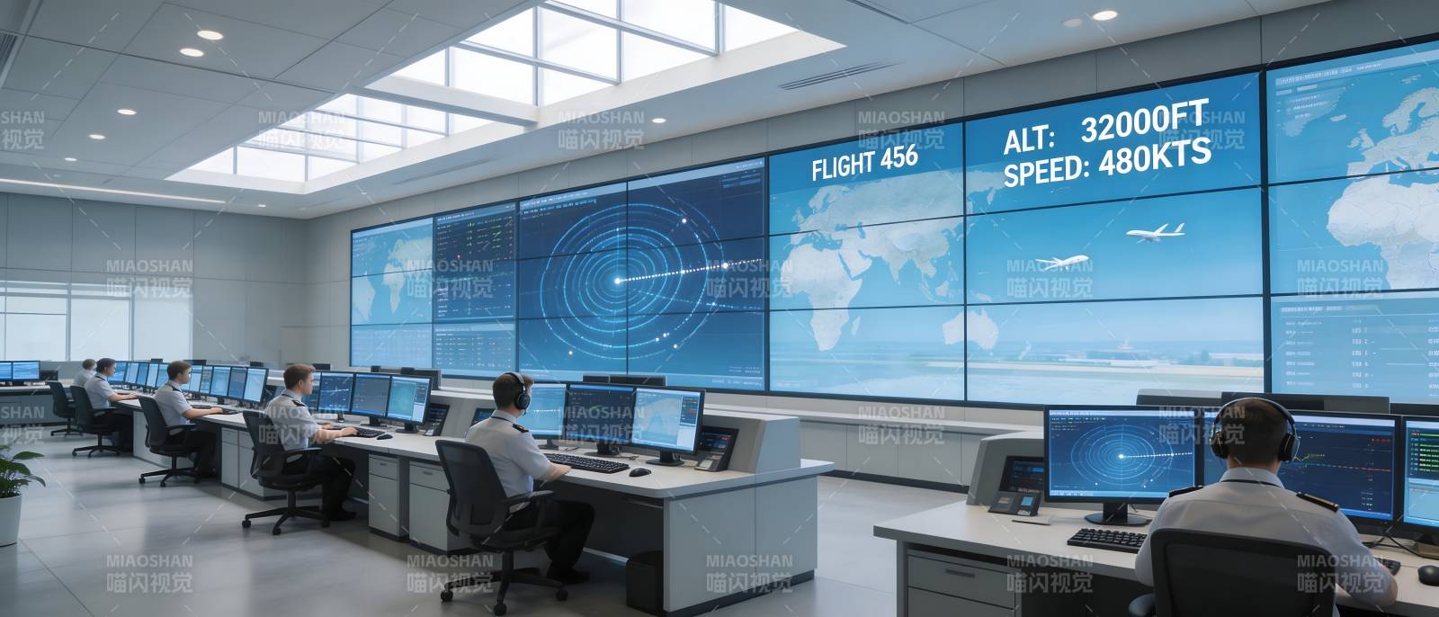 现代化航空控制中心图片