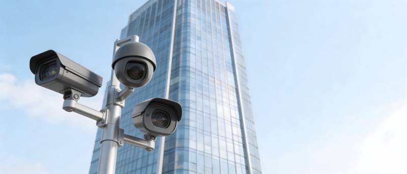 城市监控摄像头图片