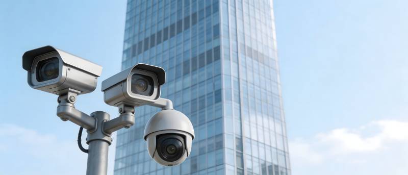 城市监控摄像头图片