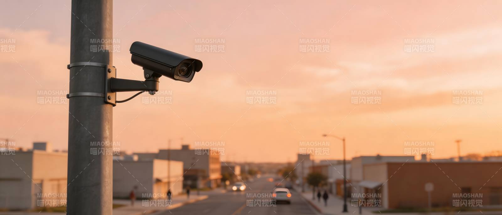 街角监控夜景图片