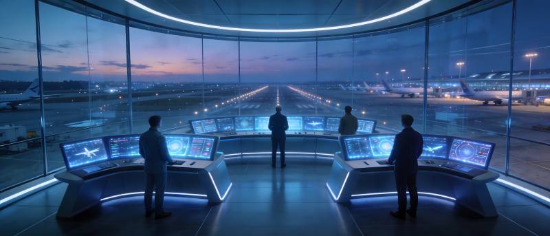 未来机场控制中心图片