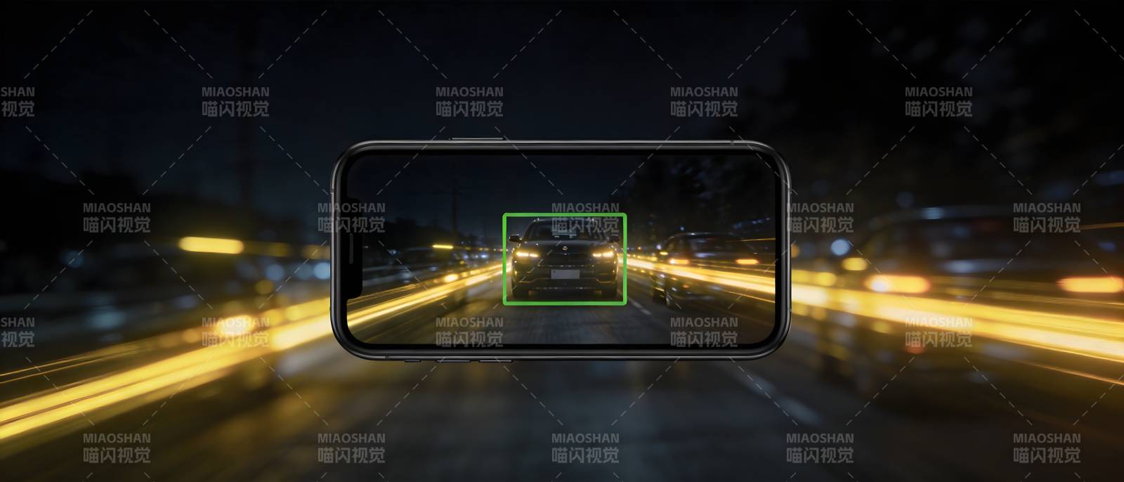 夜间行车智能识别图片