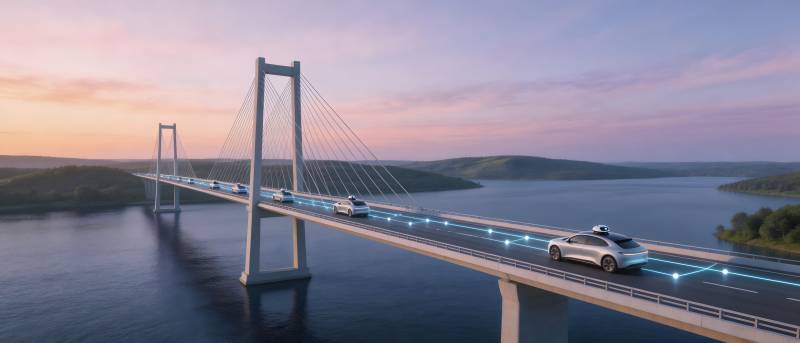 未来大桥夜景图片