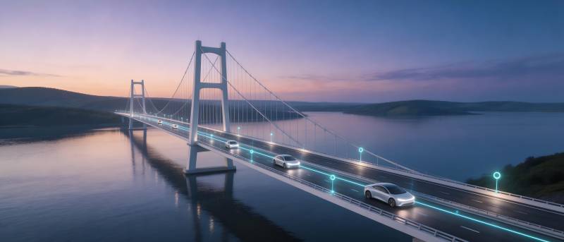 未来大桥夜景图片