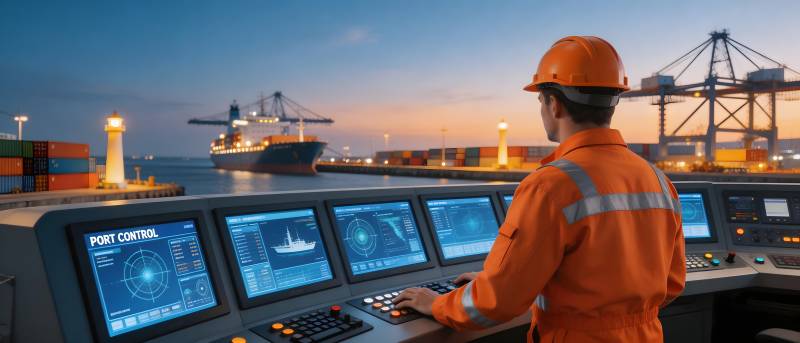 港口监控中心图片