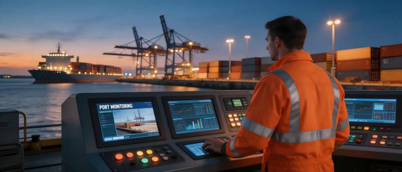 港口监控操作员图片