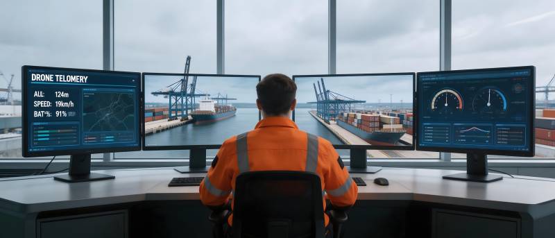 港口监控中心图片