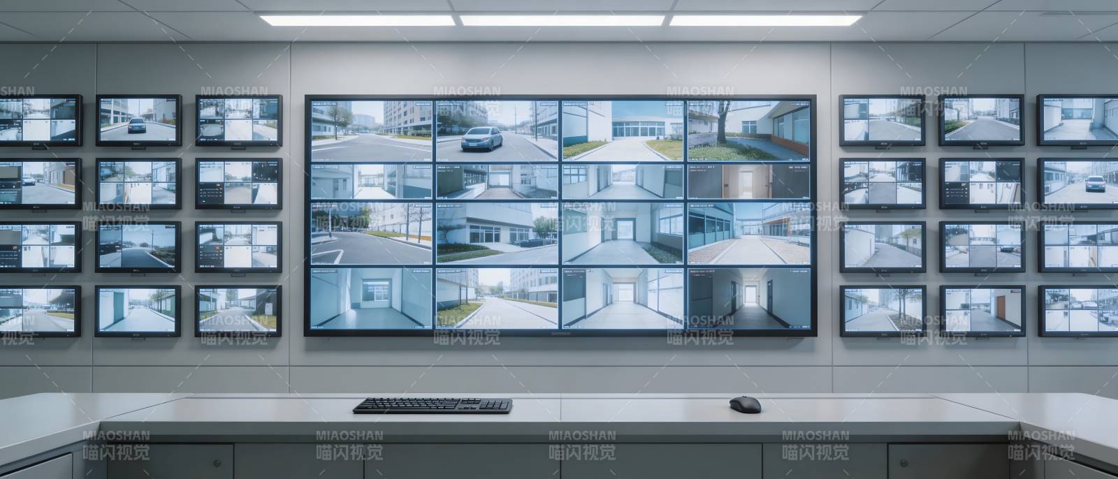 监控室全景展示图片