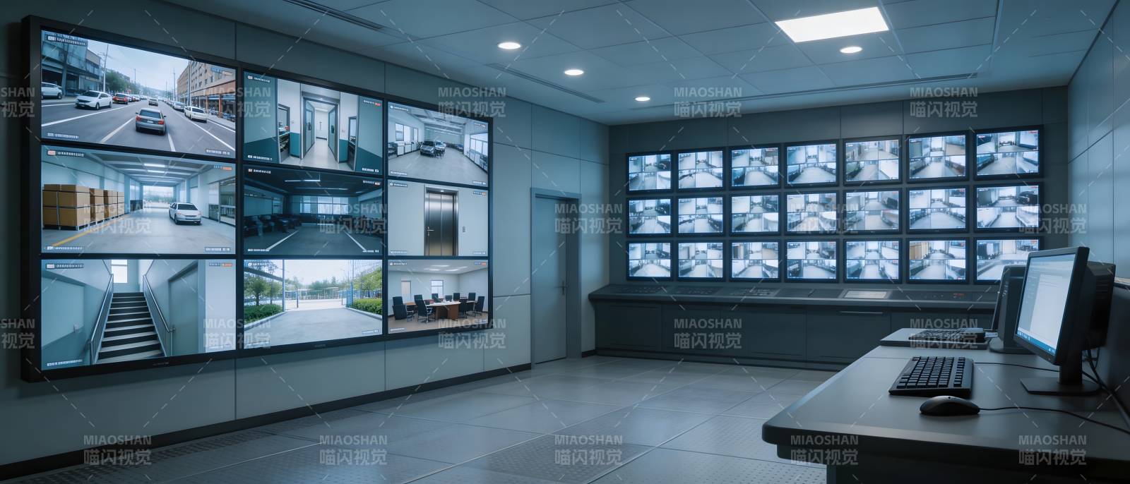 监控中心全景图片