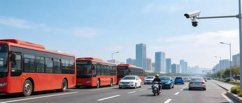 城市公交出行场景图片