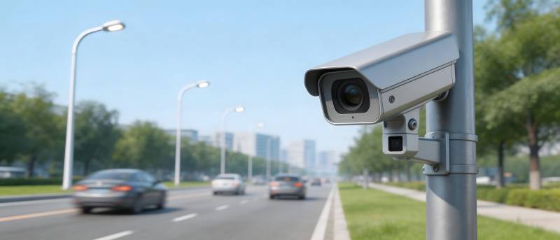 城市道路监控摄像头图片