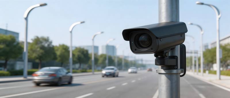 城市道路监控摄像头图片