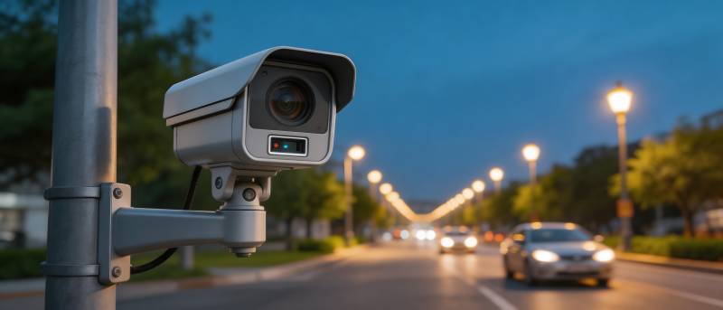 街道监控夜景图片