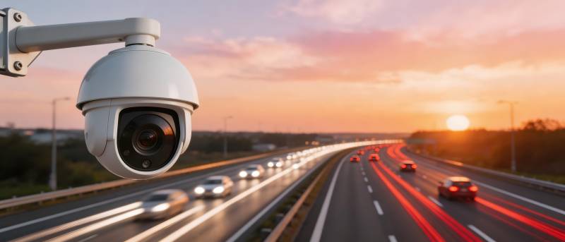 高速公路监控摄像头图片