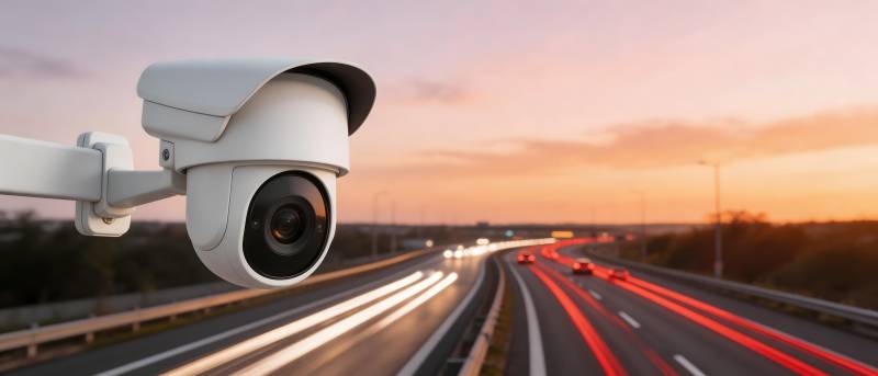 高速公路监控摄像头图片