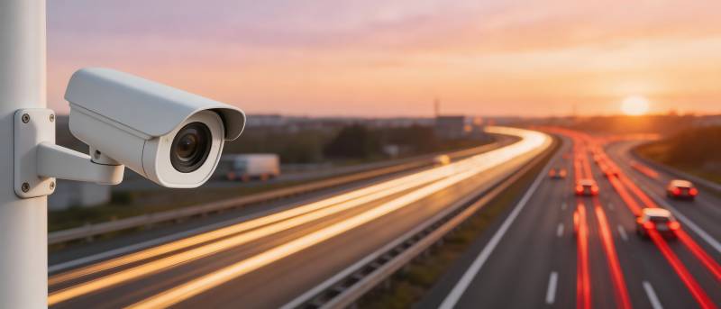 高速公路监控摄像图片