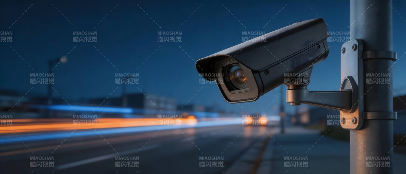 夜视监控守望街头图片