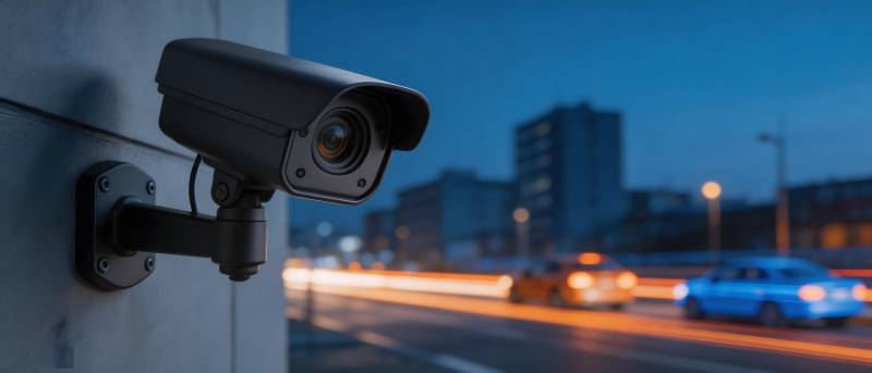 夜视监控街景图片