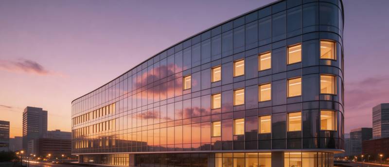 现代建筑夜景图片