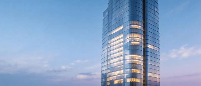 摩天大楼夜景图片