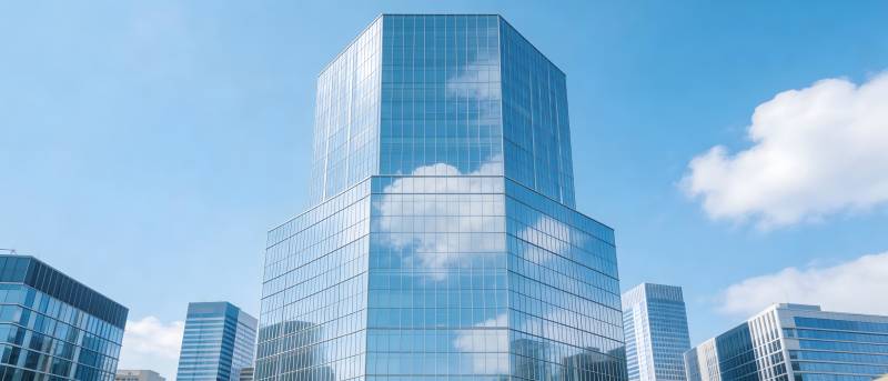 现代玻璃高楼大厦图片