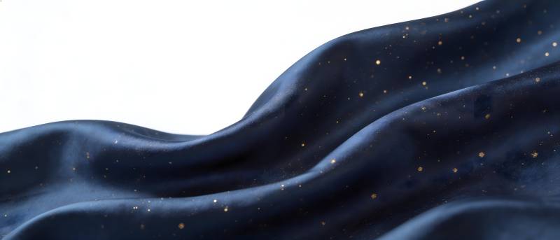 深蓝波浪星空图片