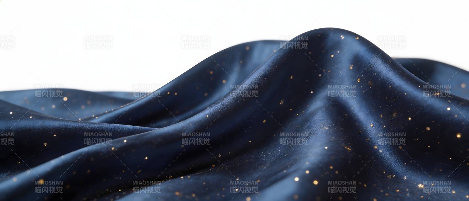 深蓝丝绒星光点缀图片