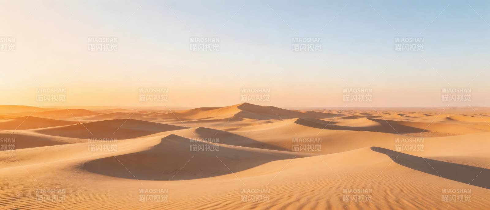 沙漠日出美景图片