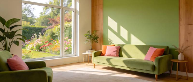 绿意盎然的客厅图片