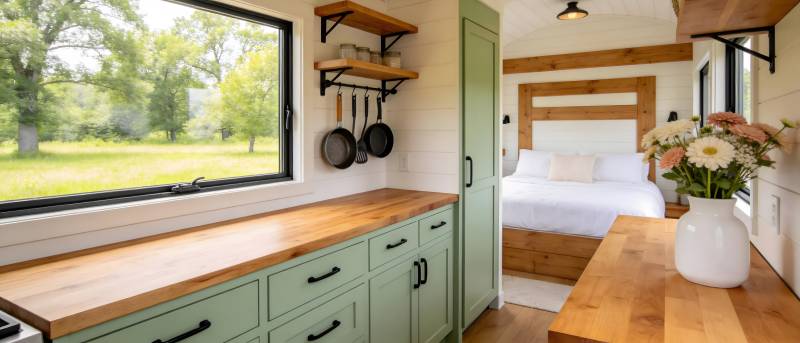 温馨小屋 绿意盎然图片